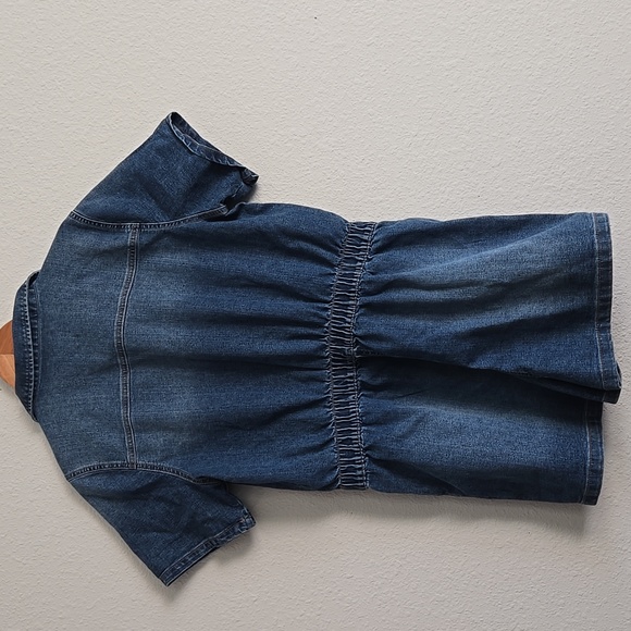 Denim Short Sleeve Jumpsuit - Picture 5 of 10